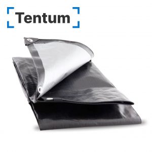 Тент тарпаулин 220 гр/м2 , размер 4x4м с люверсами